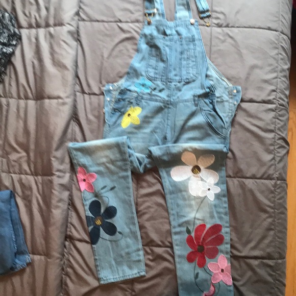Full length bib overalls. - Picture 1 of 3